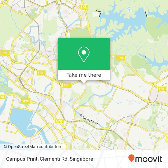 Campus Print, Clementi Rd map