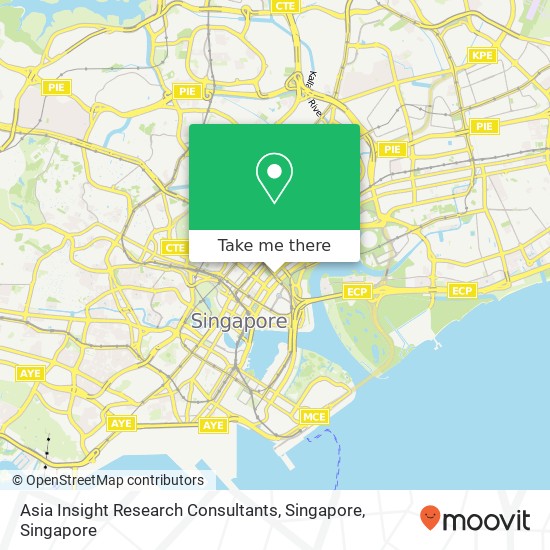 Asia Insight Research Consultants, Singapore map
