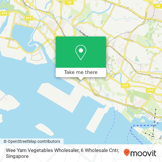 Wee Yam Vegetables Wholesaler, 6 Wholesale Cntr map