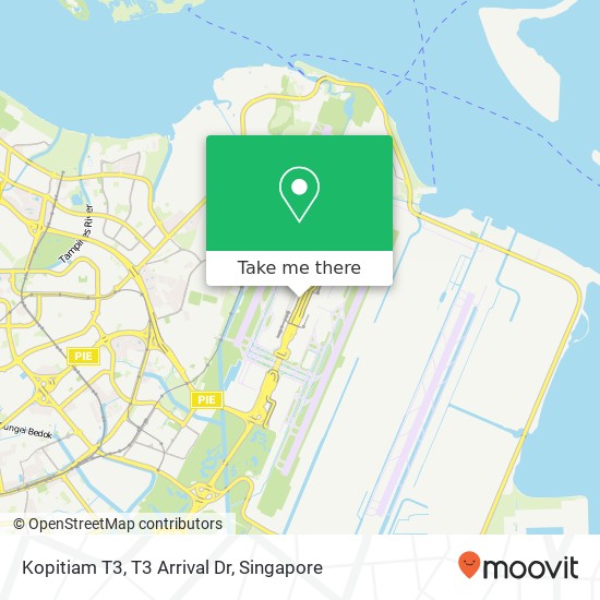 Kopitiam T3, T3 Arrival Dr map