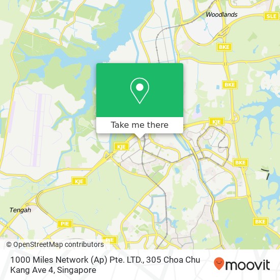 1000 Miles Network (Ap) Pte. LTD., 305 Choa Chu Kang Ave 4 map