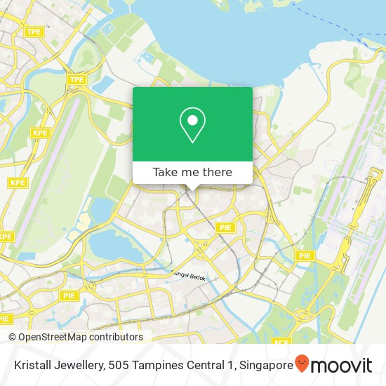 Kristall Jewellery, 505 Tampines Central 1地图