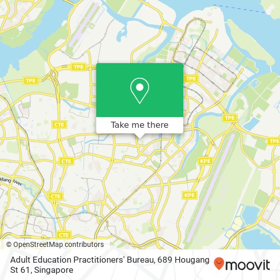 Adult Education Practitioners' Bureau, 689 Hougang St 61 map