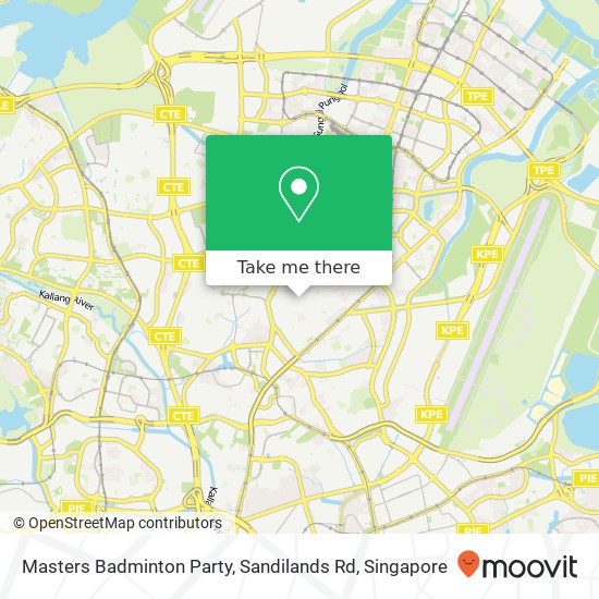 Masters Badminton Party, Sandilands Rd map