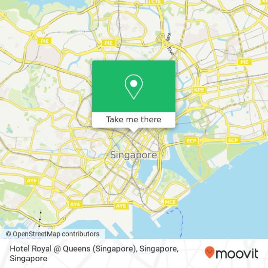 Hotel Royal @ Queens (Singapore), Singapore map