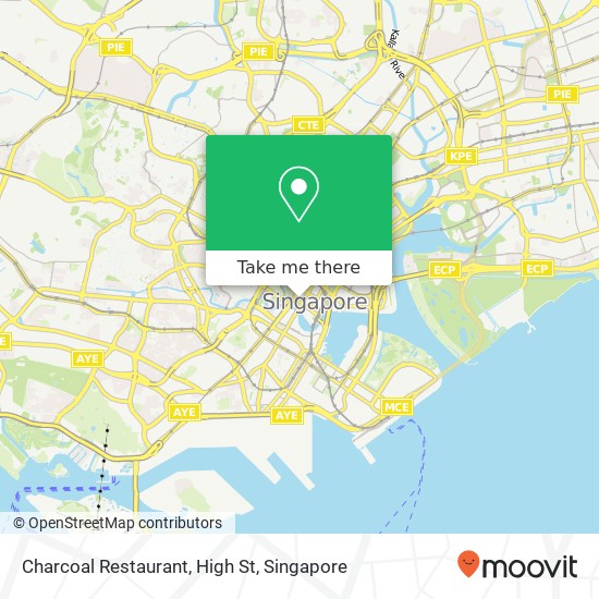 Charcoal Restaurant, High St地图