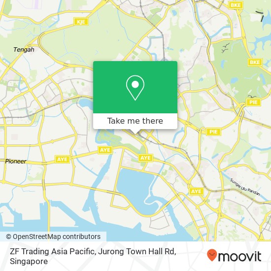 ZF Trading Asia Pacific, Jurong Town Hall Rd map