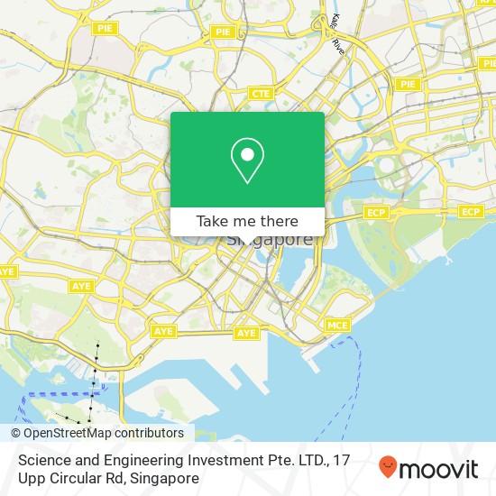 Science and Engineering Investment Pte. LTD., 17 Upp Circular Rd map