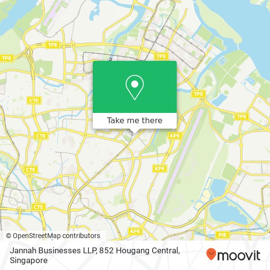 Jannah Businesses LLP, 852 Hougang Central map
