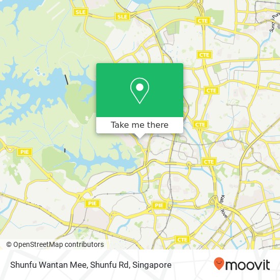 Shunfu Wantan Mee, Shunfu Rd map