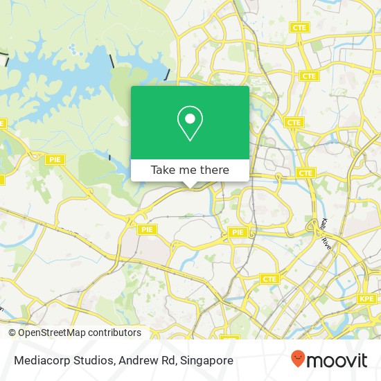 Mediacorp Studios, Andrew Rd map