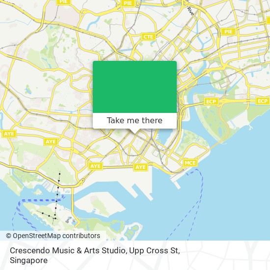 Crescendo Music & Arts Studio, Upp Cross St地图