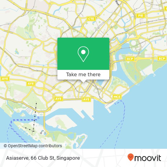 Asiaserve, 66 Club St map