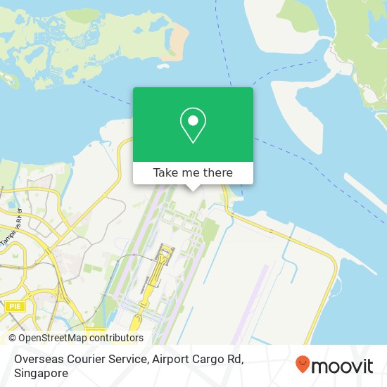 Overseas Courier Service, Airport Cargo Rd map