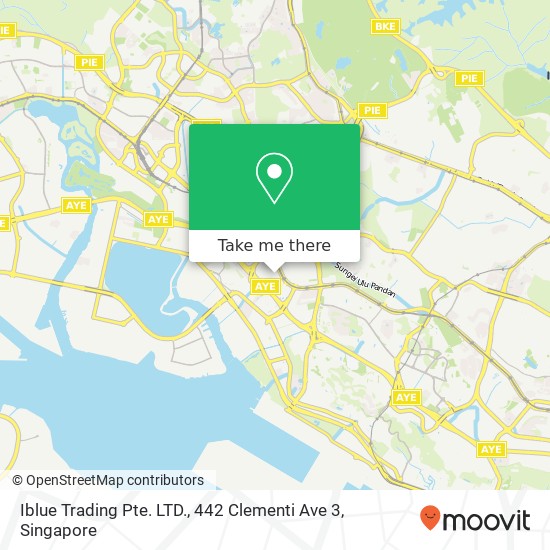 Iblue Trading Pte. LTD., 442 Clementi Ave 3地图