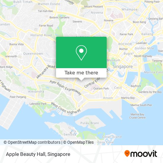 Apple Beauty Hall map