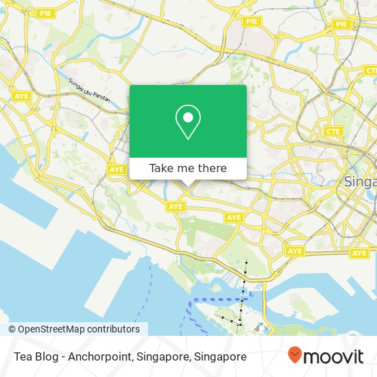 Tea Blog - Anchorpoint, Singapore map