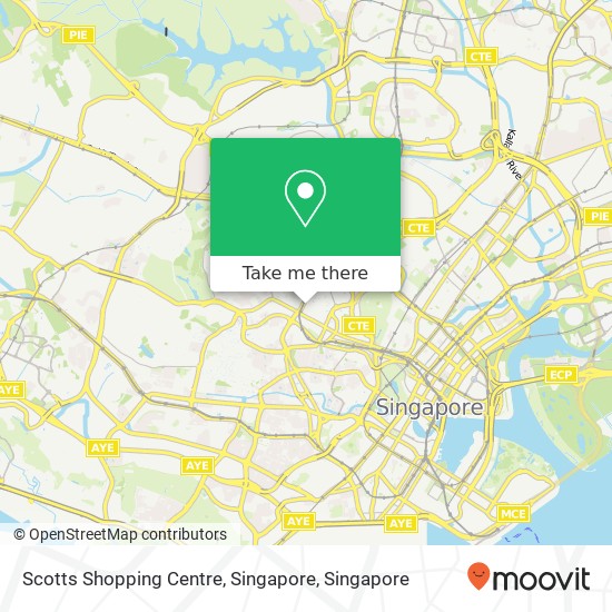 Scotts Shopping Centre, Singapore map