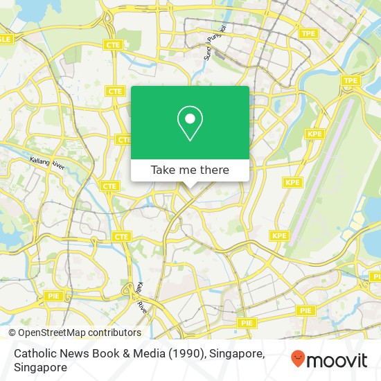 Catholic News Book & Media (1990), Singapore map