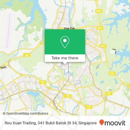 Rou Xuan Trading, 341 Bukit Batok St 34 map