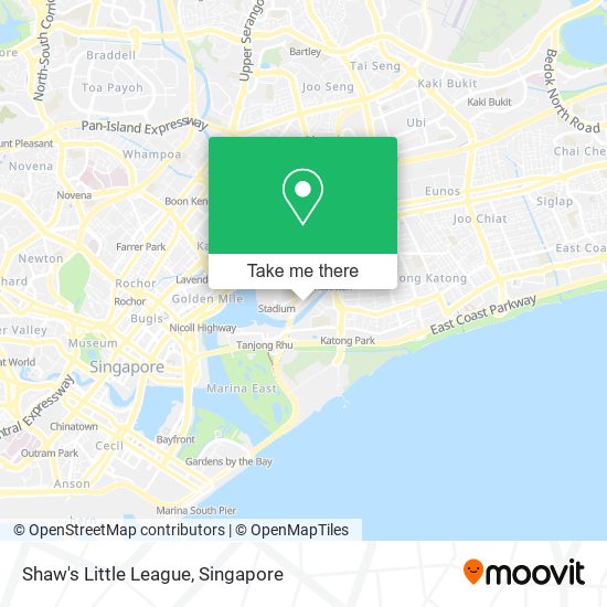 Shaw's Little League map