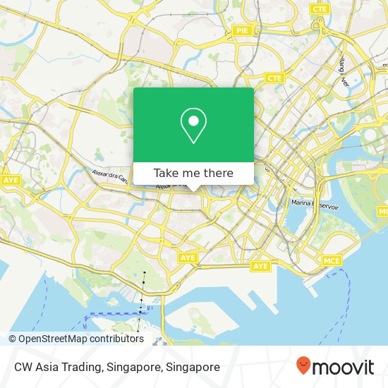 CW Asia Trading, Singapore map