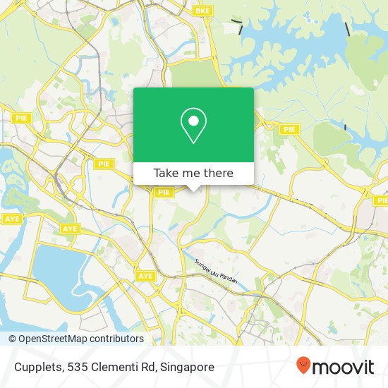 Cupplets, 535 Clementi Rd地图