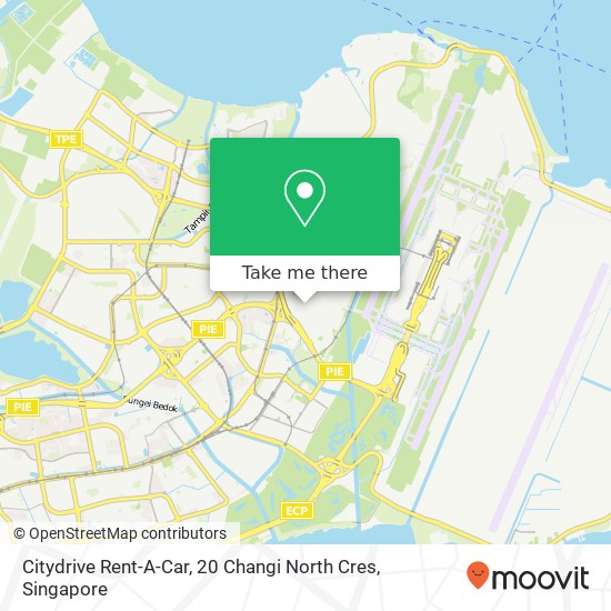 Citydrive Rent-A-Car, 20 Changi North Cres地图