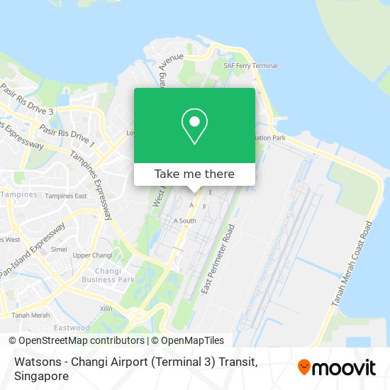 Watsons - Changi Airport (Terminal 3) Transit map