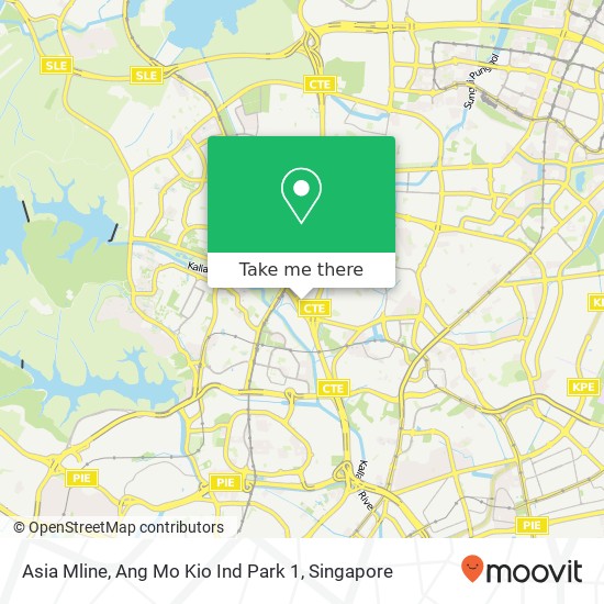 Asia Mline, Ang Mo Kio Ind Park 1地图