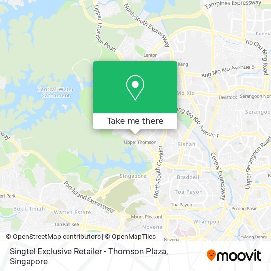 Singtel Exclusive Retailer - Thomson Plaza map