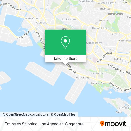 Emirates Shipping Line Agencies map