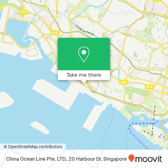 China Ocean Line Pte. LTD., 20 Harbour Dr地图