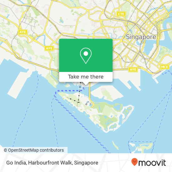 Go India, Harbourfront Walk map