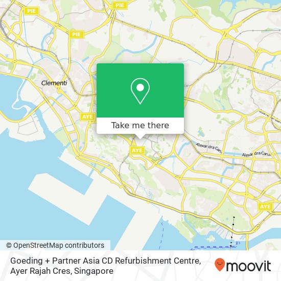 Goeding + Partner Asia CD Refurbishment Centre, Ayer Rajah Cres地图