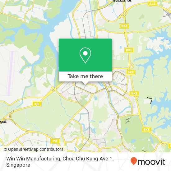 Win Win Manufacturing, Choa Chu Kang Ave 1 map