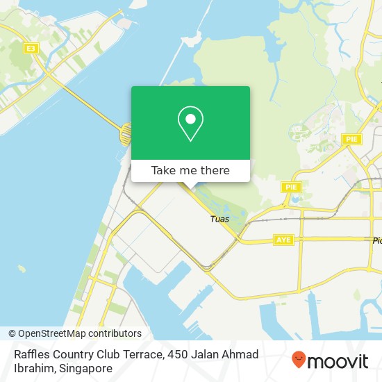 Raffles Country Club Terrace, 450 Jalan Ahmad Ibrahim地图