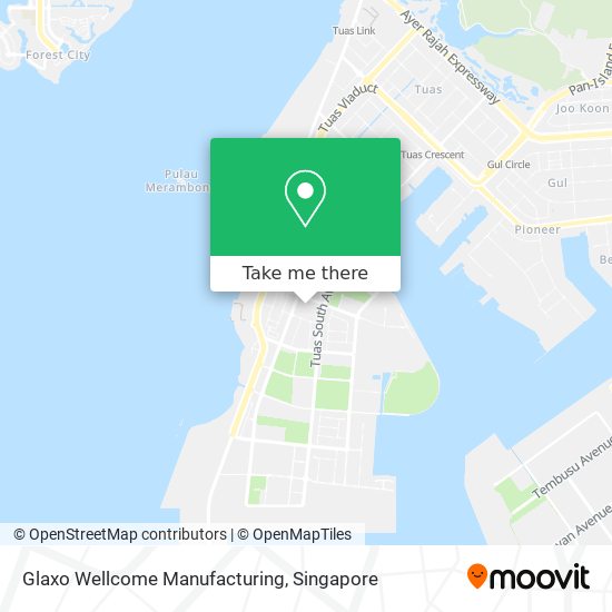 Glaxo Wellcome Manufacturing map