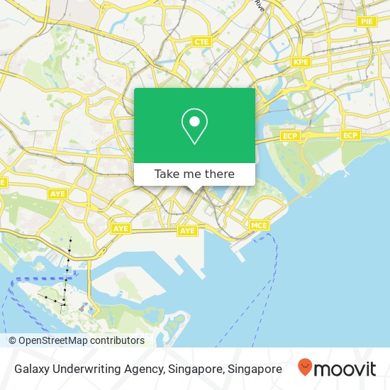 Galaxy Underwriting Agency, Singapore map