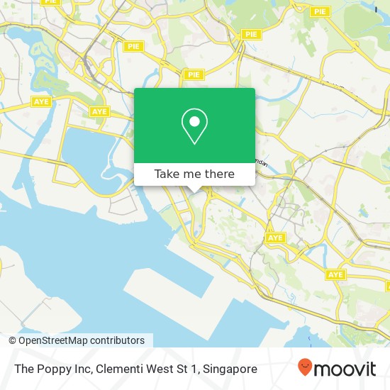 The Poppy Inc, Clementi West St 1 map