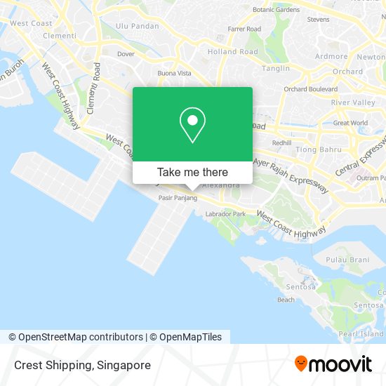 Crest Shipping map