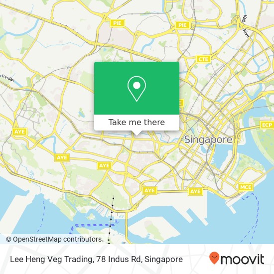 Lee Heng Veg Trading, 78 Indus Rd map