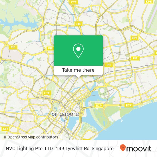 NVC Lighting Pte. LTD., 149 Tyrwhitt Rd地图