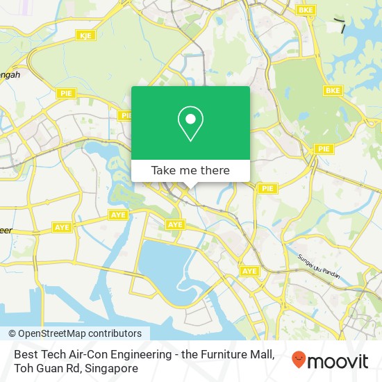 Best Tech Air-Con Engineering - the Furniture Mall, Toh Guan Rd地图