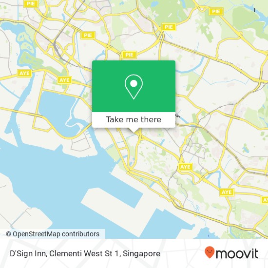 D'Sign Inn, Clementi West St 1 map