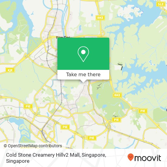 Cold Stone Creamery Hillv2 Mall, Singapore map