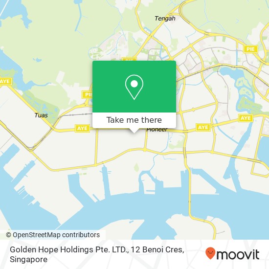 Golden Hope Holdings Pte. LTD., 12 Benoi Cres地图