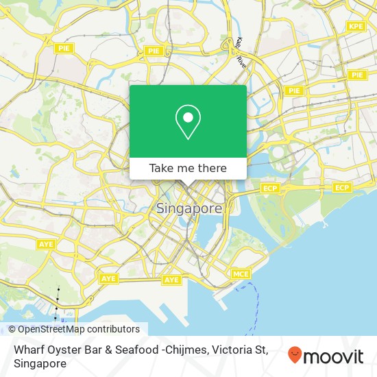 Wharf Oyster Bar & Seafood -Chijmes, Victoria St map