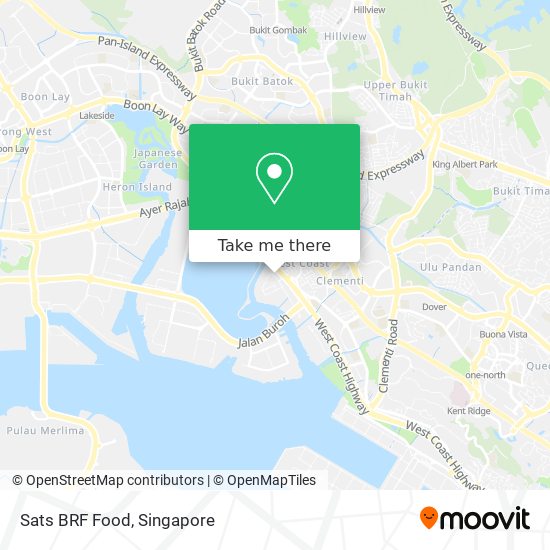Sats BRF Food map