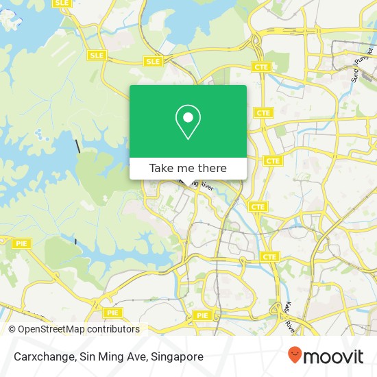 Carxchange, Sin Ming Ave map